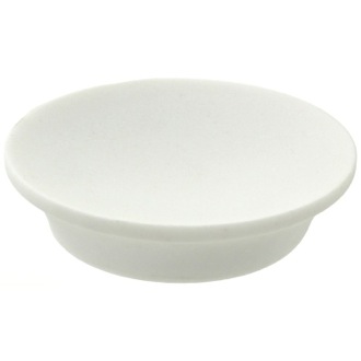 Soap Dish Round Soap Dish Made From Stone in White Finish Gedy AU11-02